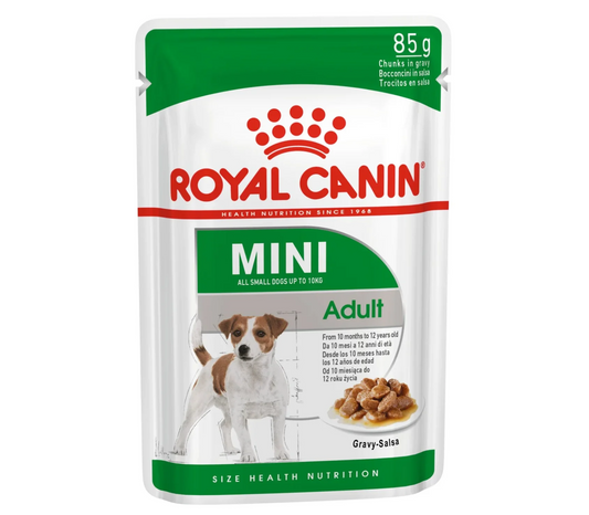 Royal Canin Adult Mini Chunks In Gravy Wet Dog Food