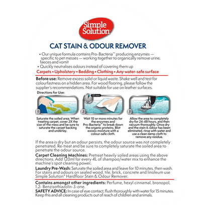 Simple Solution Stain & Odour Remover for Cats 750ml