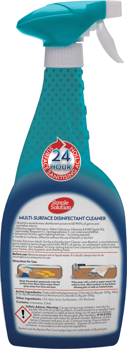Simple Solution Multi Surface Disinfectant Cleaner 750ml