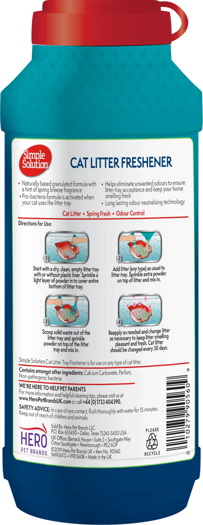 Simple Solution Cat Litter Freshener Granules 600g