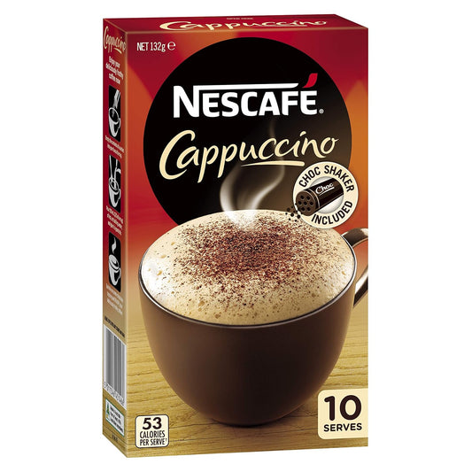 Nescafe Cappuccino Instant Coffee 10 Sachets 4.65 oz (132g)