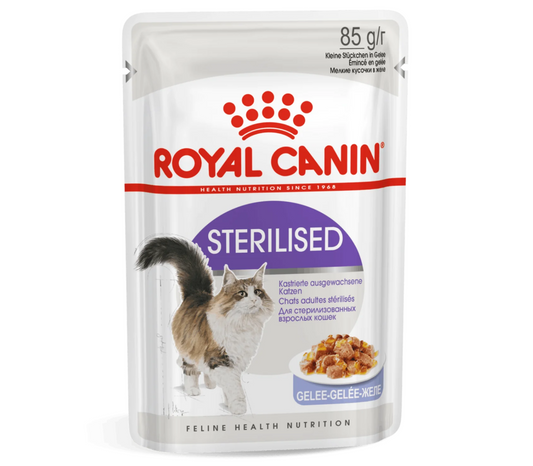Royal Canin Adult Sterilised Chunks In Jelly Wet Cat Food