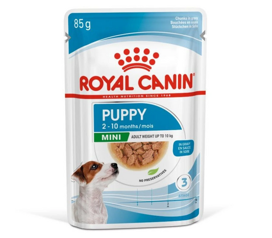 Royal Canin Puppy Mini Chunks In Gravy Wet Dog Food