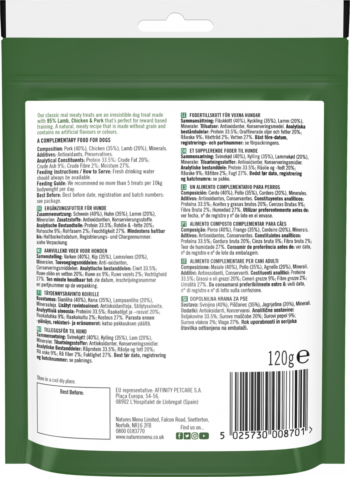 Natures Menu Original with Lamb and Chicken Dog Treats