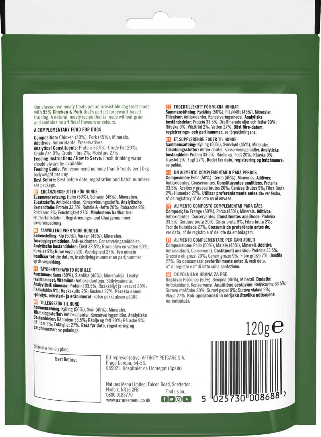 Natures Menu Original with Chicken Dog Treats