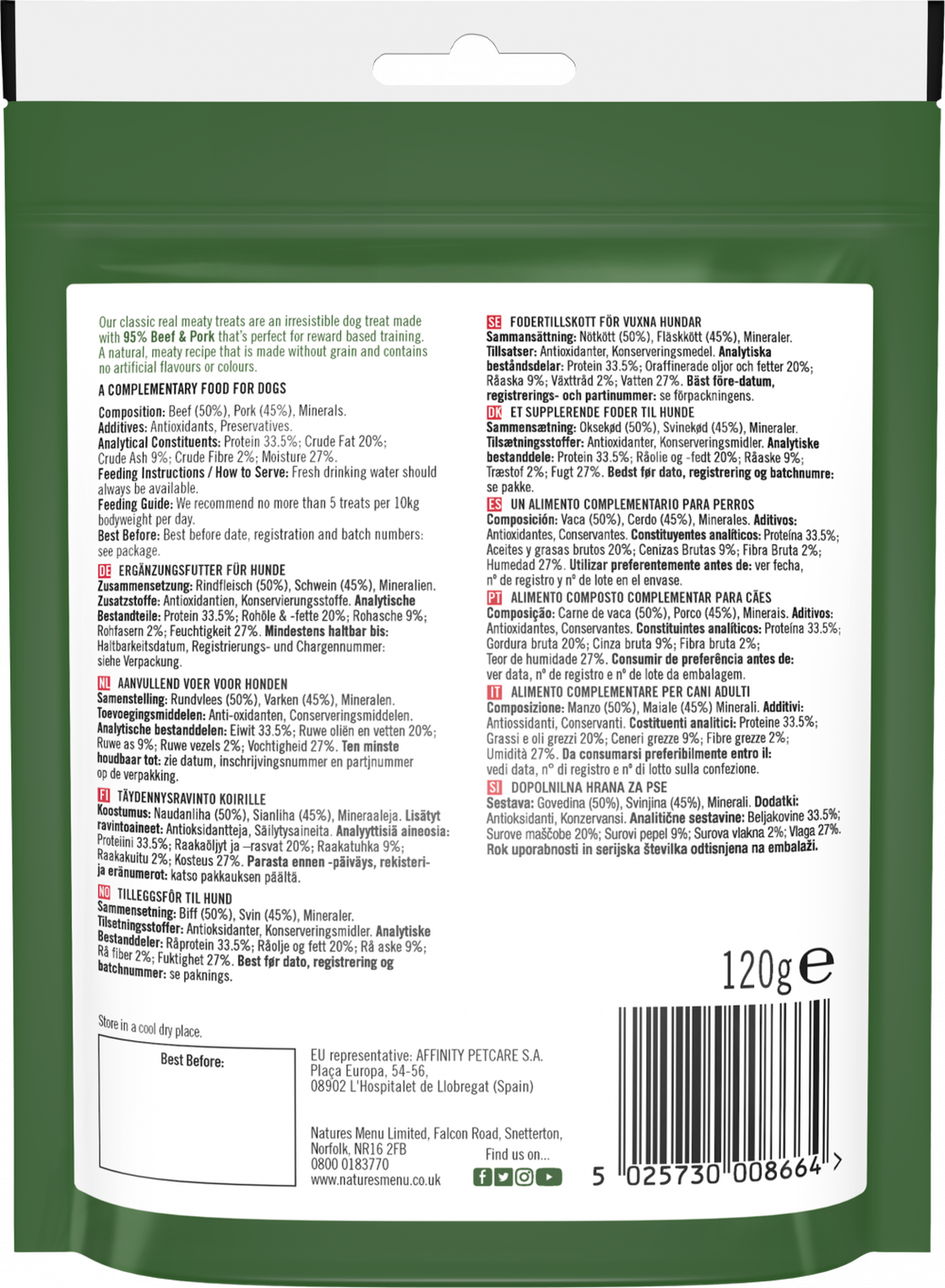 Natures Menu Original with Beef Dog Treats
