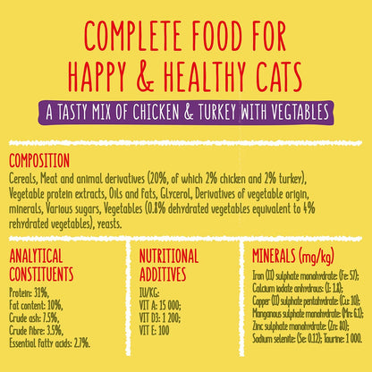 Go Cat Crunchy and Tender Senior Chicken Dry Cat Food 800g