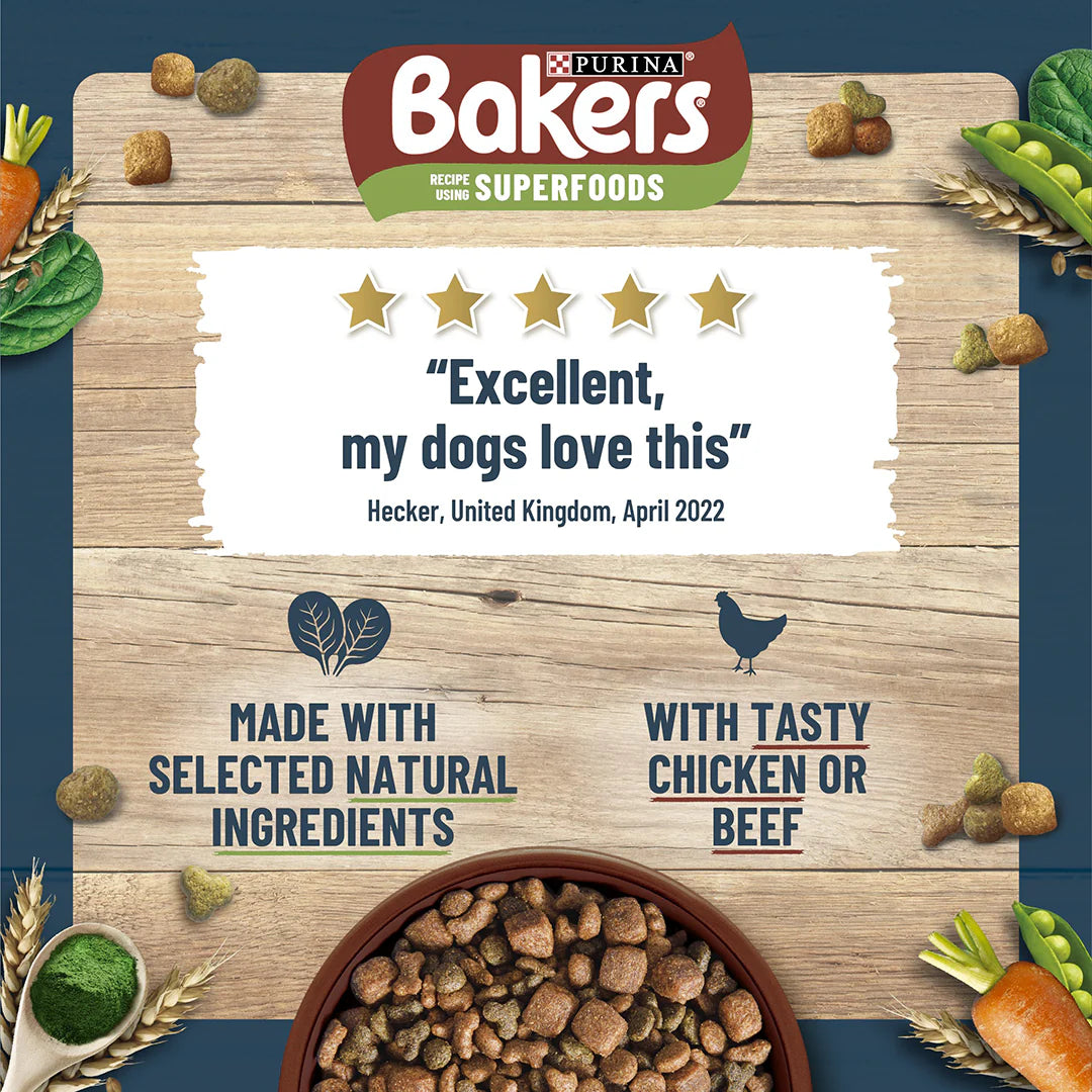 Bakers Adult Small Dog Chicken with Vegetables Dry Dog Food