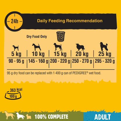 Pedigree Complete with Chicken & Vegetables Adult Dry Dog Food 12kg