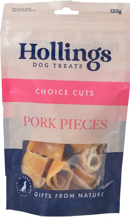 Hollings 100% Natural Pork Pieces 120g