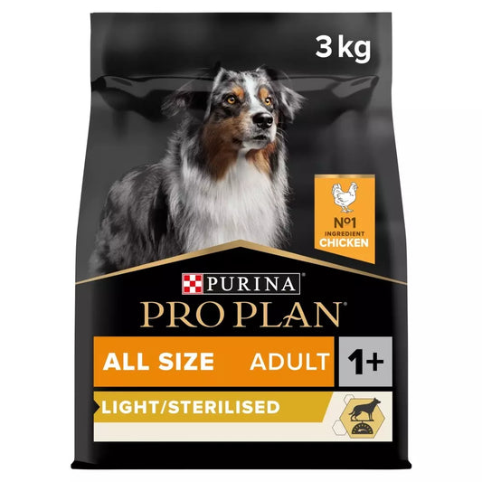 Pro Plan All Size Adult Light Sterilised Chicken Dry Dog Food
