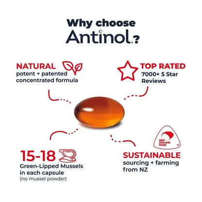 Antinol Natural Joint Supplement for Cats 30 Capsules