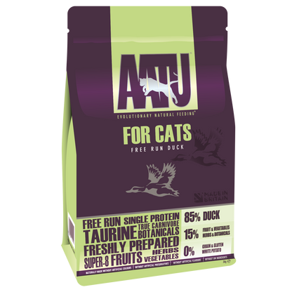 AATU 85/15 Grain Free Duck Adult Dry Cat Food 3kg