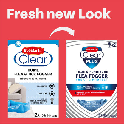 Bob Martin Clear Home Flea Fogger 2 x 100ml