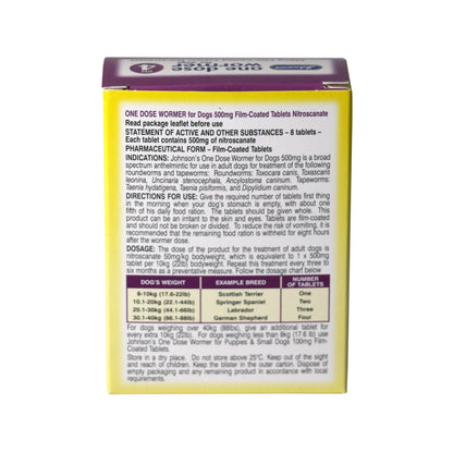 Johnsons One Dose Wormer for