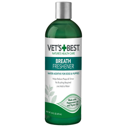 Vet's Best Breath Freshener Water Additive for Dogs & Puppies 473ml