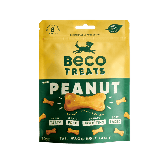 Beco Peanut with Coconut & Turmeric Dog Treats 70g