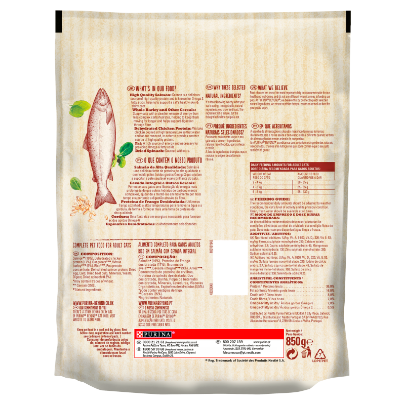 Beyond Salmon Dry Cat Food - 850g