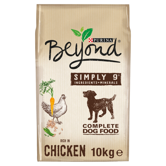 Beyond Simply 9 Adult Dry Dog Food Rich In Chicken With Whole Barley - 10kg