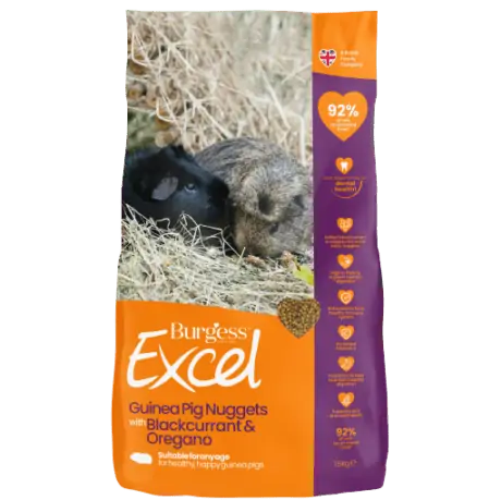 Burgess Excel Guinea Pig Nuggets with Blackcurrant & Oregano Food 10kg