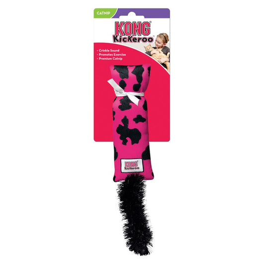 KONG Kickeroo Cat Toy Cow Pattern