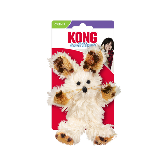 KONG Cat Softies Fuzzy Bunny