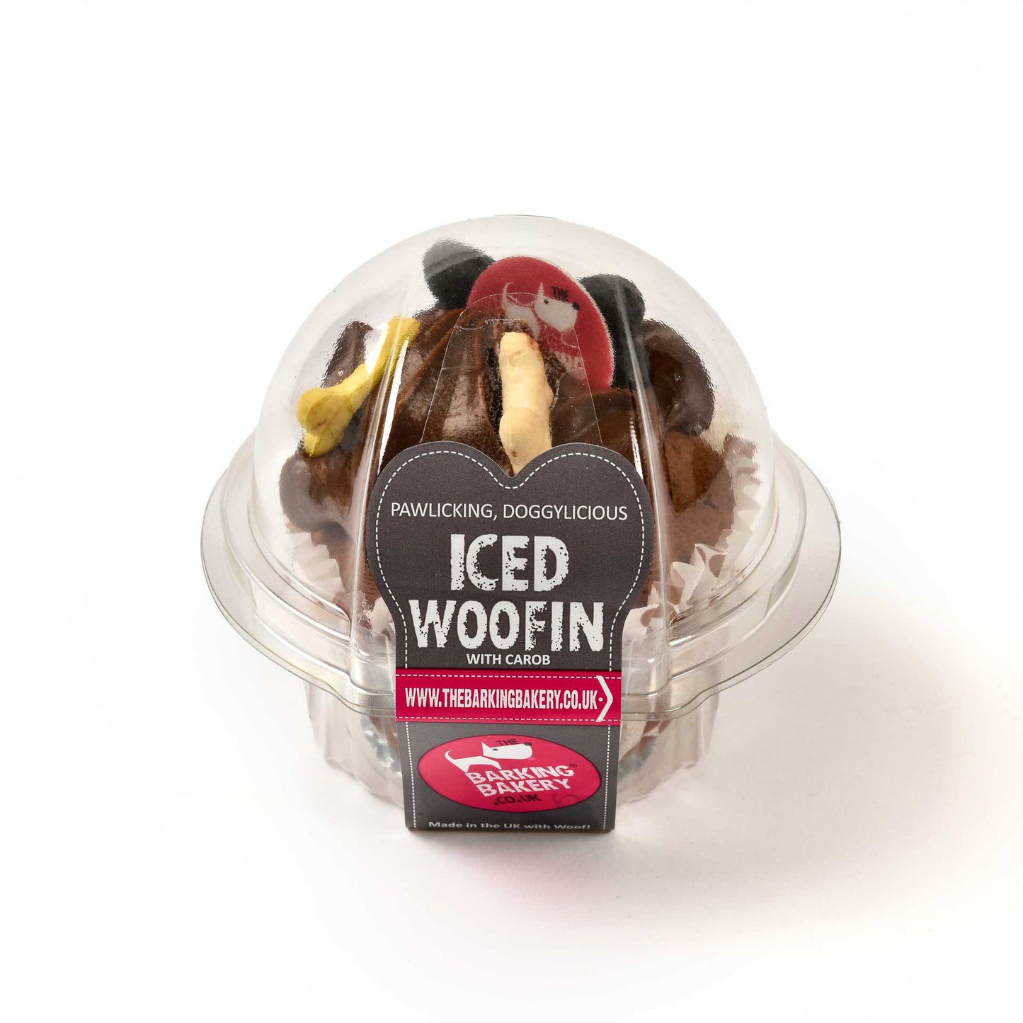 Barking Bakery Vanilla Woofin with Carob Frosting Dog Cake