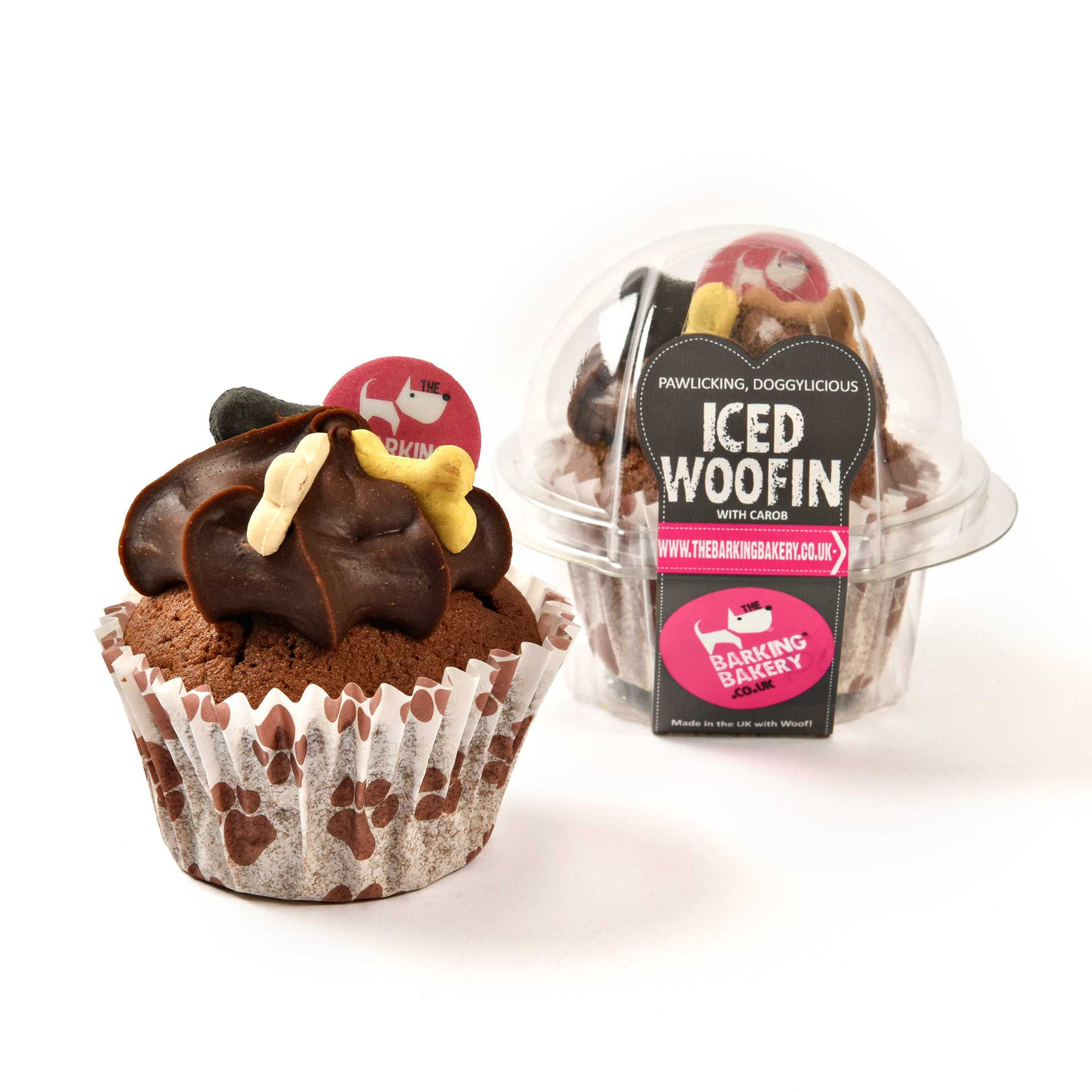 Barking Bakery Carob Woofin with Carob Frosting Dog Cake