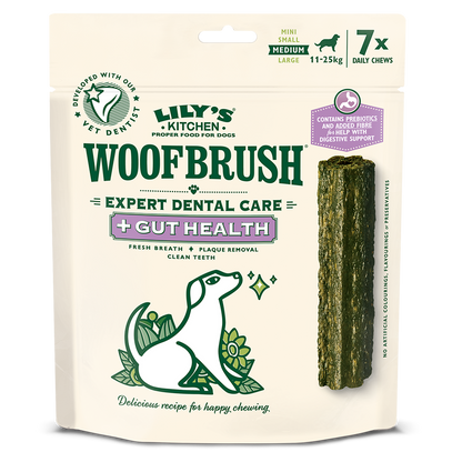 Lily's Kitchen Medium Woofbrush Gut Health Dental Chew (multipack) 7 x 28g