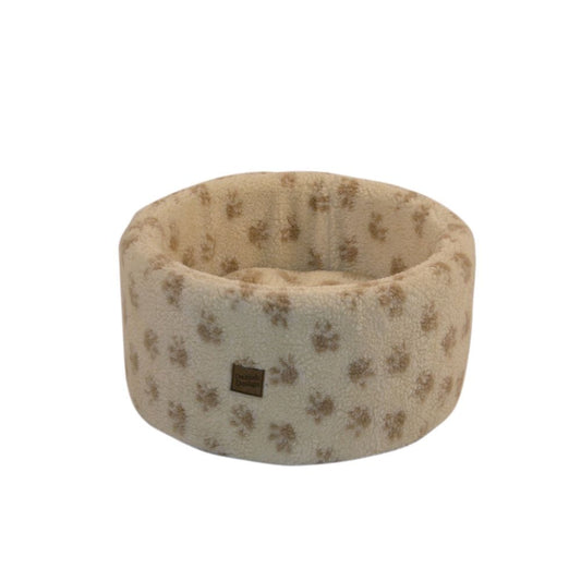 Danish Design Paw Print Cat Cosy Fleece Bed