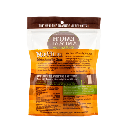 Earth Animal Chicken No Hide Chews Small Dog Treats 2 pack 68g