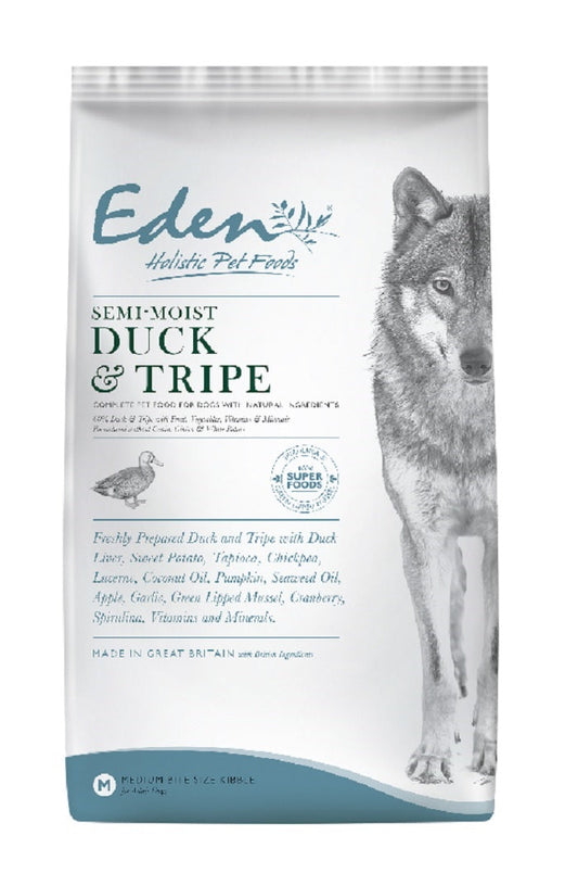 Eden 60/40 Semi-Moist Duck and Tripe Dog Food - 6Kg