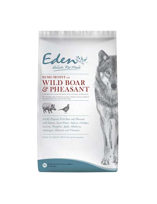 Eden 60/40 Semi-Moist Wild Boar and Pheasant Dog Food - 6Kg