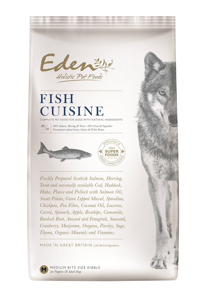 [Clearance Sale] Eden 80/20 Fish Cuisine Small Kibble Dry Dog Food 12Kg