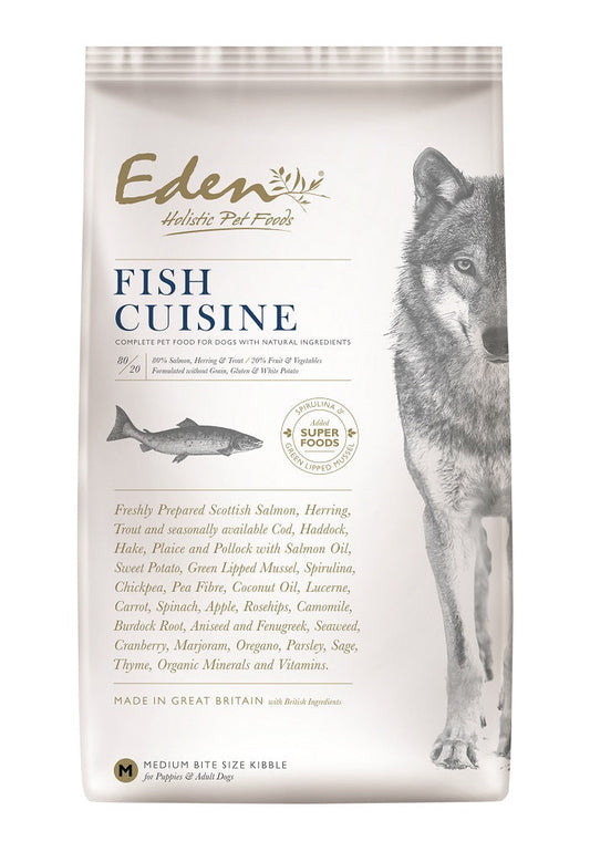 [Clearance Sale] Eden 80/20 Fish Cuisine Small Kibble Dry Dog Food 12Kg