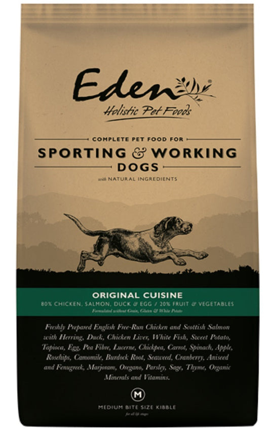 Eden 80/20 Original Working and Sporting Dry Dog Food Small Kibble - 15Kg
