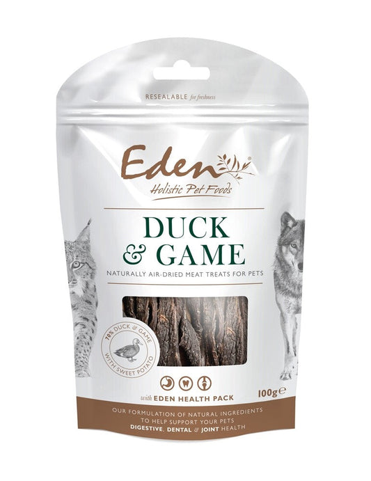 Eden Duck and Game Treats for Dogs and Cats - 100g