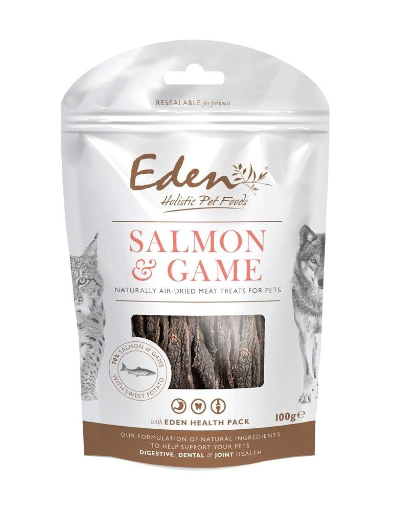 Eden Salmon and Game Treats for Dogs and Cats - 100g