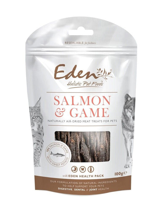Eden Salmon and Game Treats for Dogs and Cats - 100g