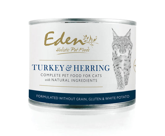 Eden Turkey and Herring Wet Cat Food Cans