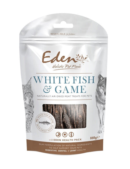 Eden White Fish and Game Treats for Dogs and Cats - 100g