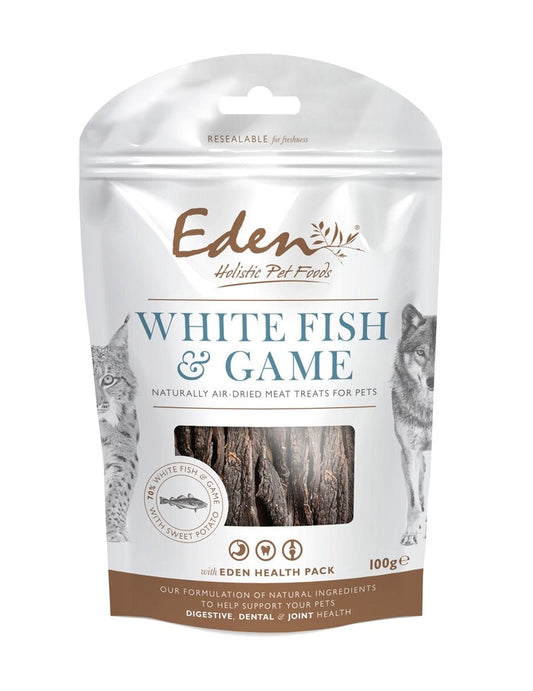 Eden White Fish and Game Treats for Dogs and Cats - 100g
