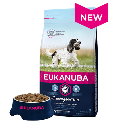 Eukanuba Chicken Thriving Mature Medium Breed Dry Dog Food 2kg
