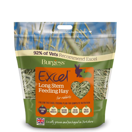 Burgess Excel Long Stem Feeding Hay Food 1kg