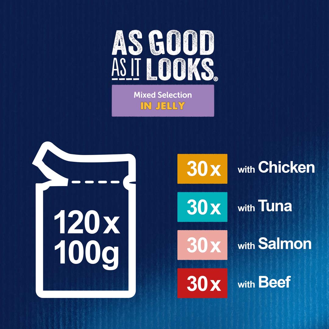 Felix Senior As Good As it Looks 7+ Mixed Selection in Jelly Wet Cat Food