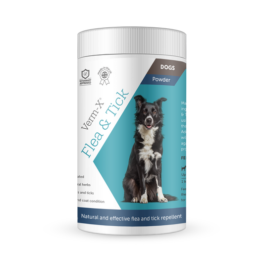 Verm-X Flea & Tick Powder for Dogs 70g