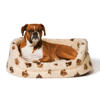 Danish Design Sherpa Fleece Beige Slumber Dog Beds