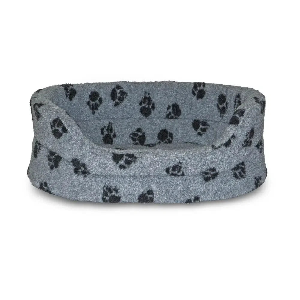 Danish Design Sherpa Fleece Grey Slumber Dog Beds