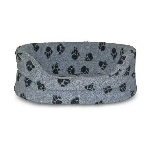 Danish Design Sherpa Fleece Grey Slumber Dog Beds