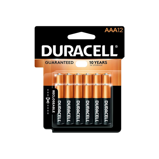 Duracell Alkaline Batteries AAA 1.5V 12 Count